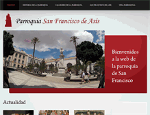 Tablet Screenshot of parroquiadesanfranciscodeasis.org